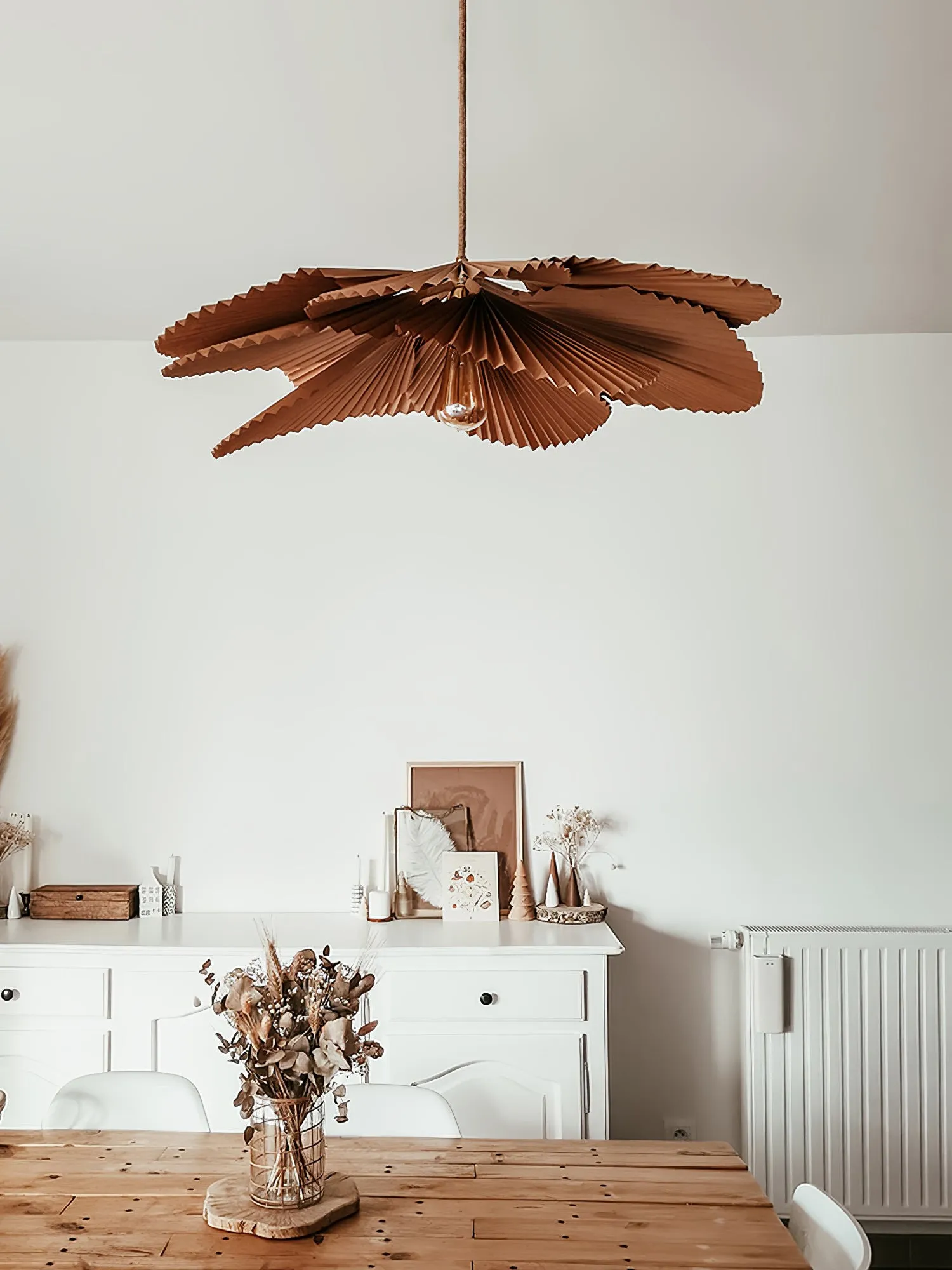 Folded Leaf Lotus Pendant Lamp