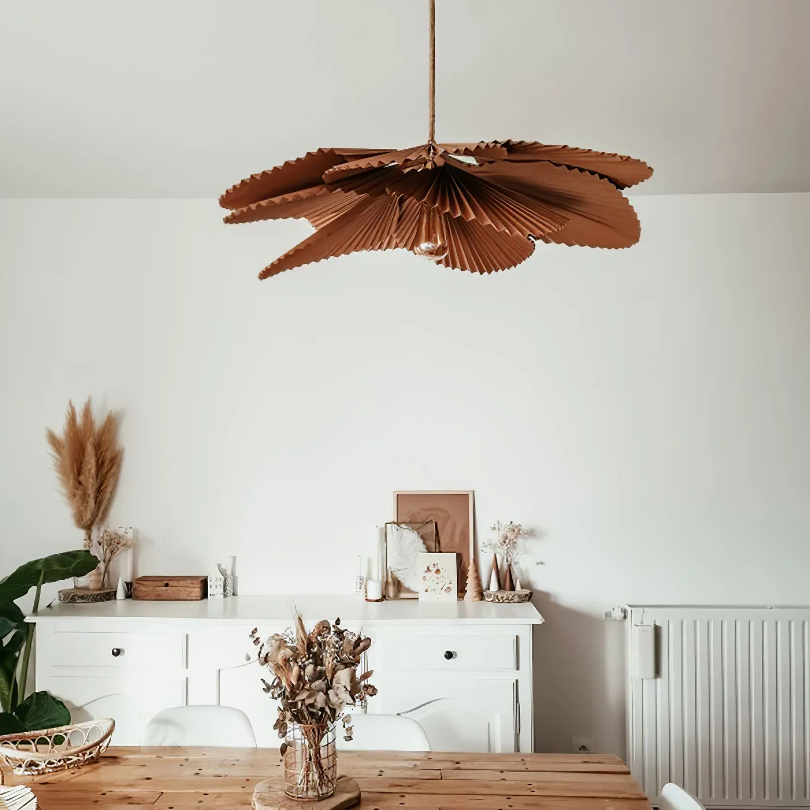 Folded Leaf Lotus Pendant Lamp