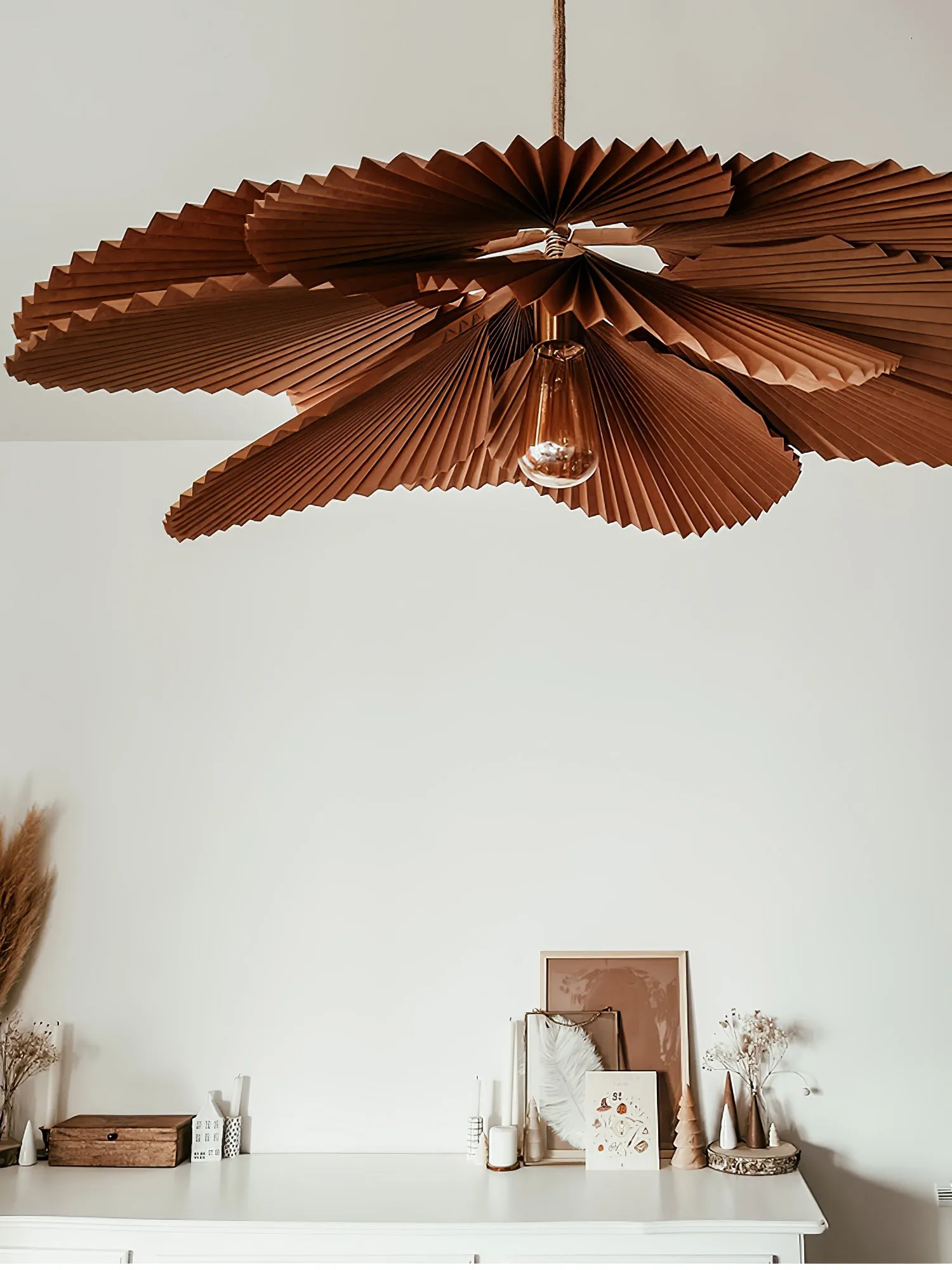 Folded Leaf Lotus Pendant Lamp