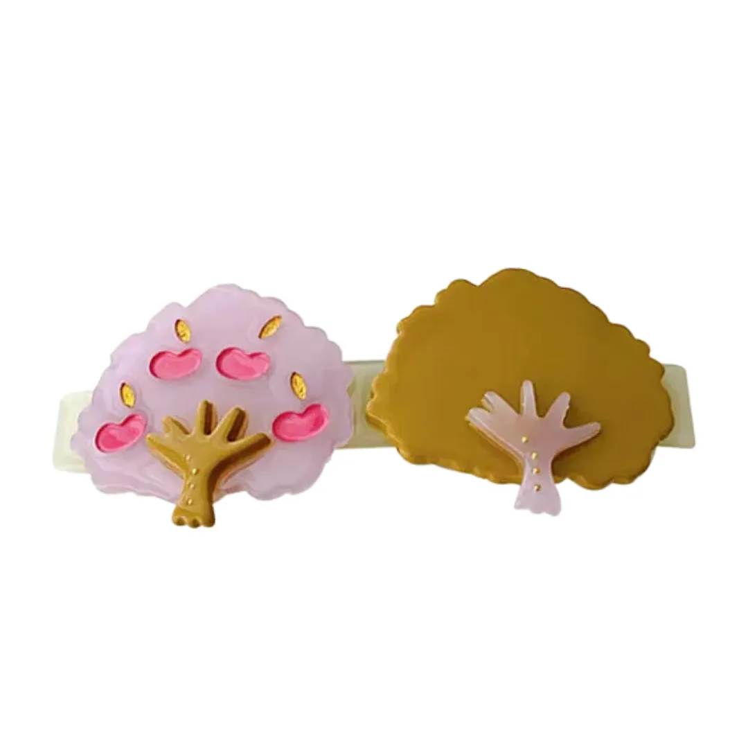 Fruit Trees Hair Barrette