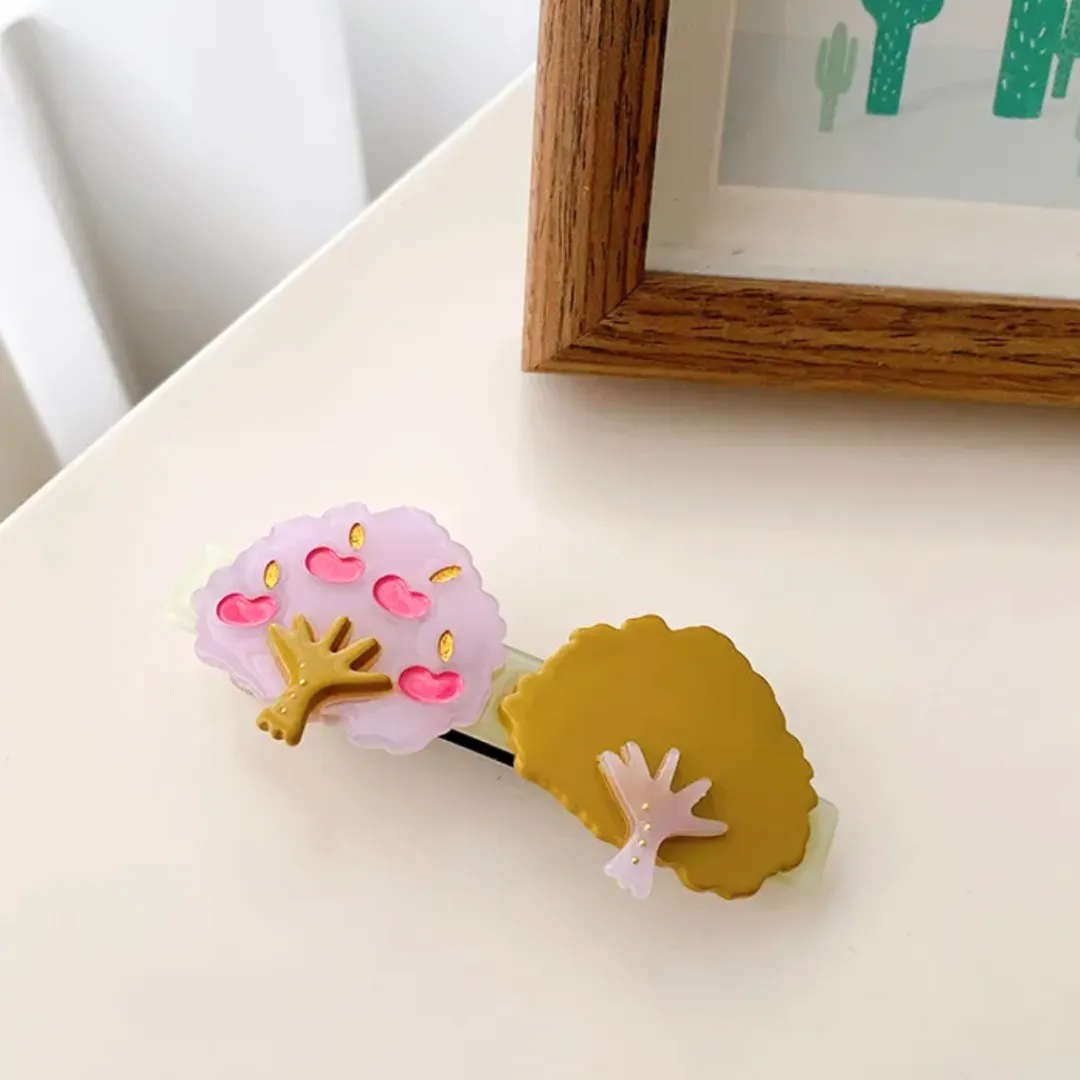 Fruit Trees Hair Barrette