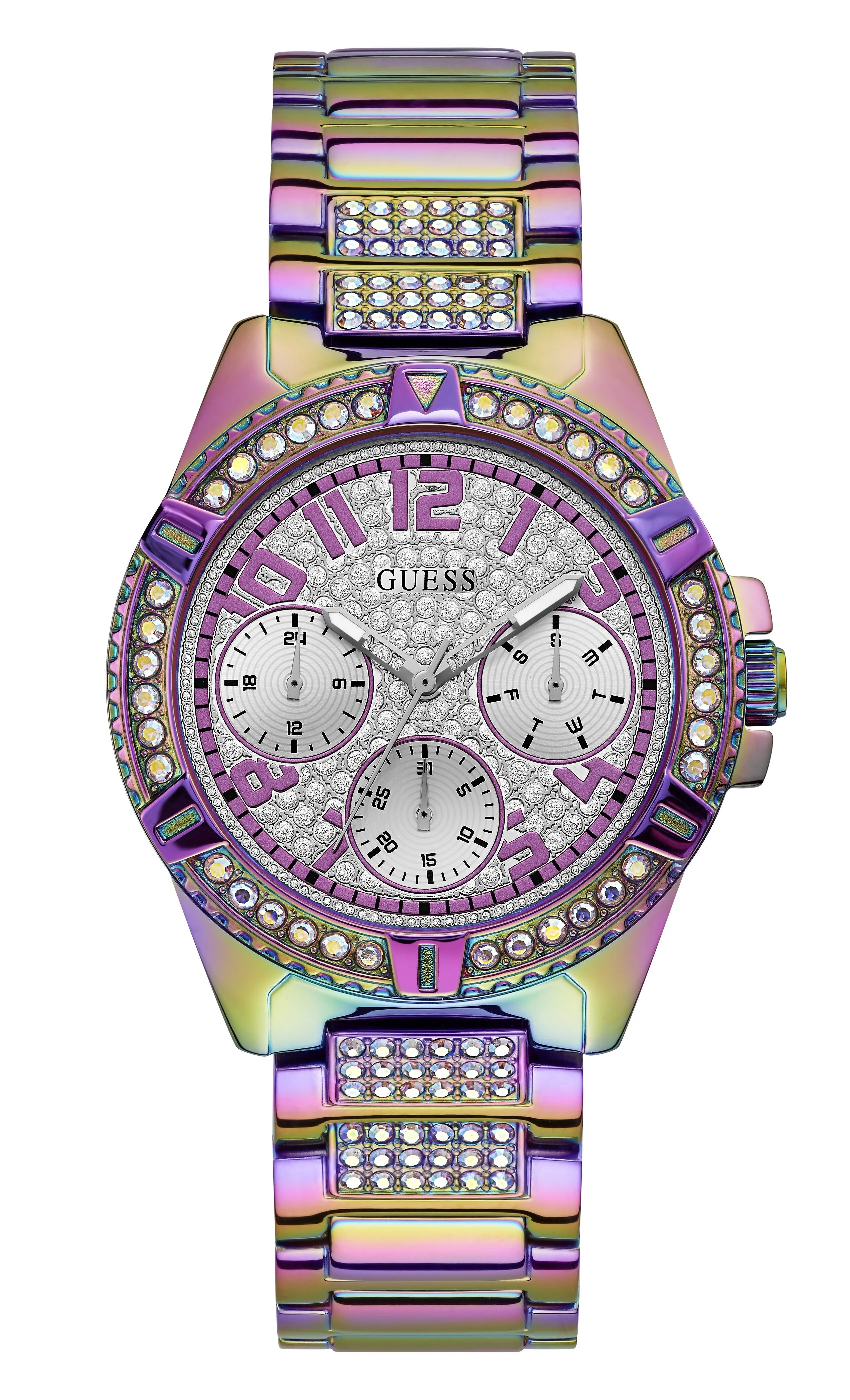 Guess Ladies Frontier Crystal Multi Colour Glitz Watch GW0044L1