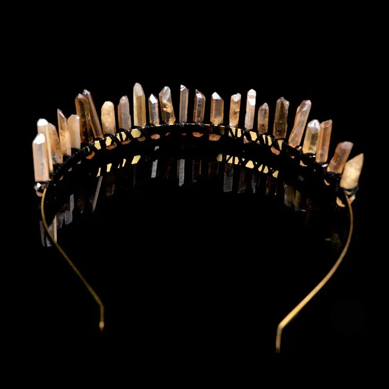 Healing Raw Crystal Tiara