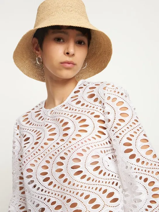 Janessa Leone   Felix straw bucket hat 