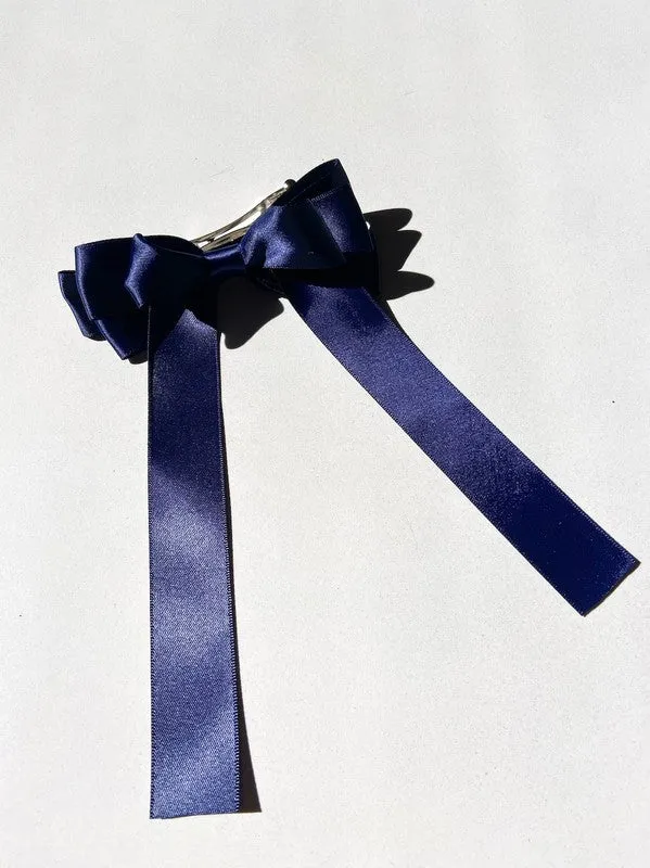 Karenda Classic Satin Hair Bow Barrette (Multi) *FINAL SALE*