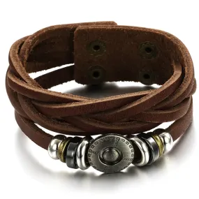 Korean fashion jewelry wholesale new bracelet men 's retro bracelet fine leather bracelet Hot style