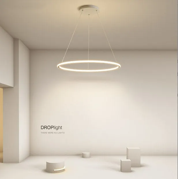 LED Minimalism Circle Pendant Light