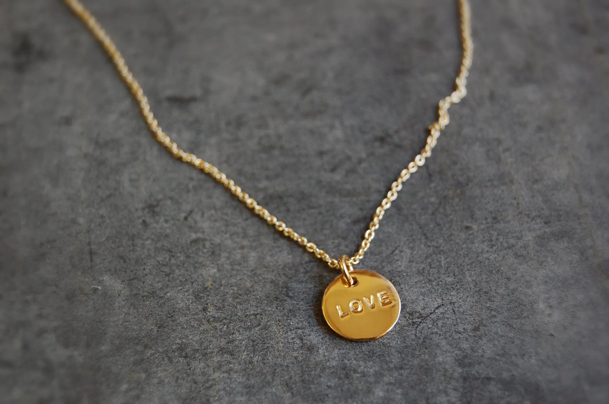 'love coin' necklace | 24k gold-plated