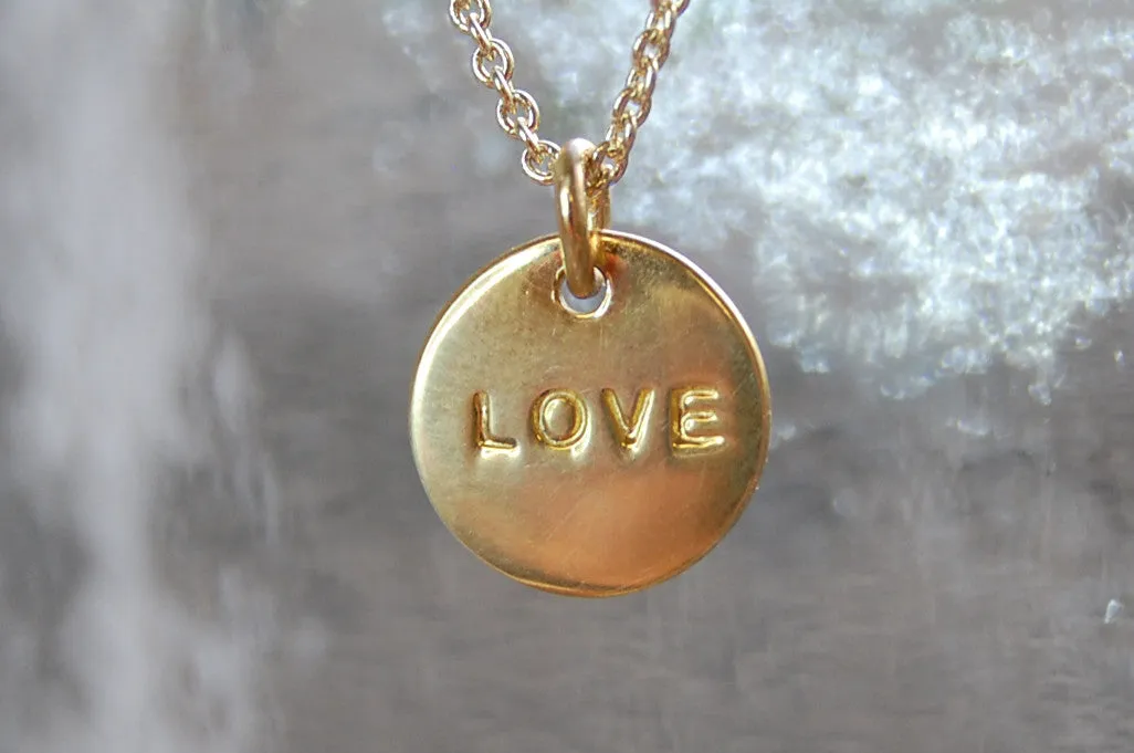 'love coin' necklace | 24k gold-plated