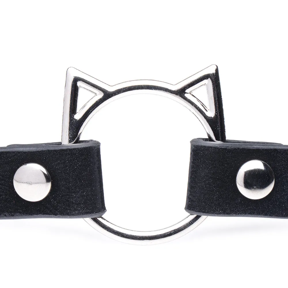 Master Series Kinky Kitty Slim Choker in Black