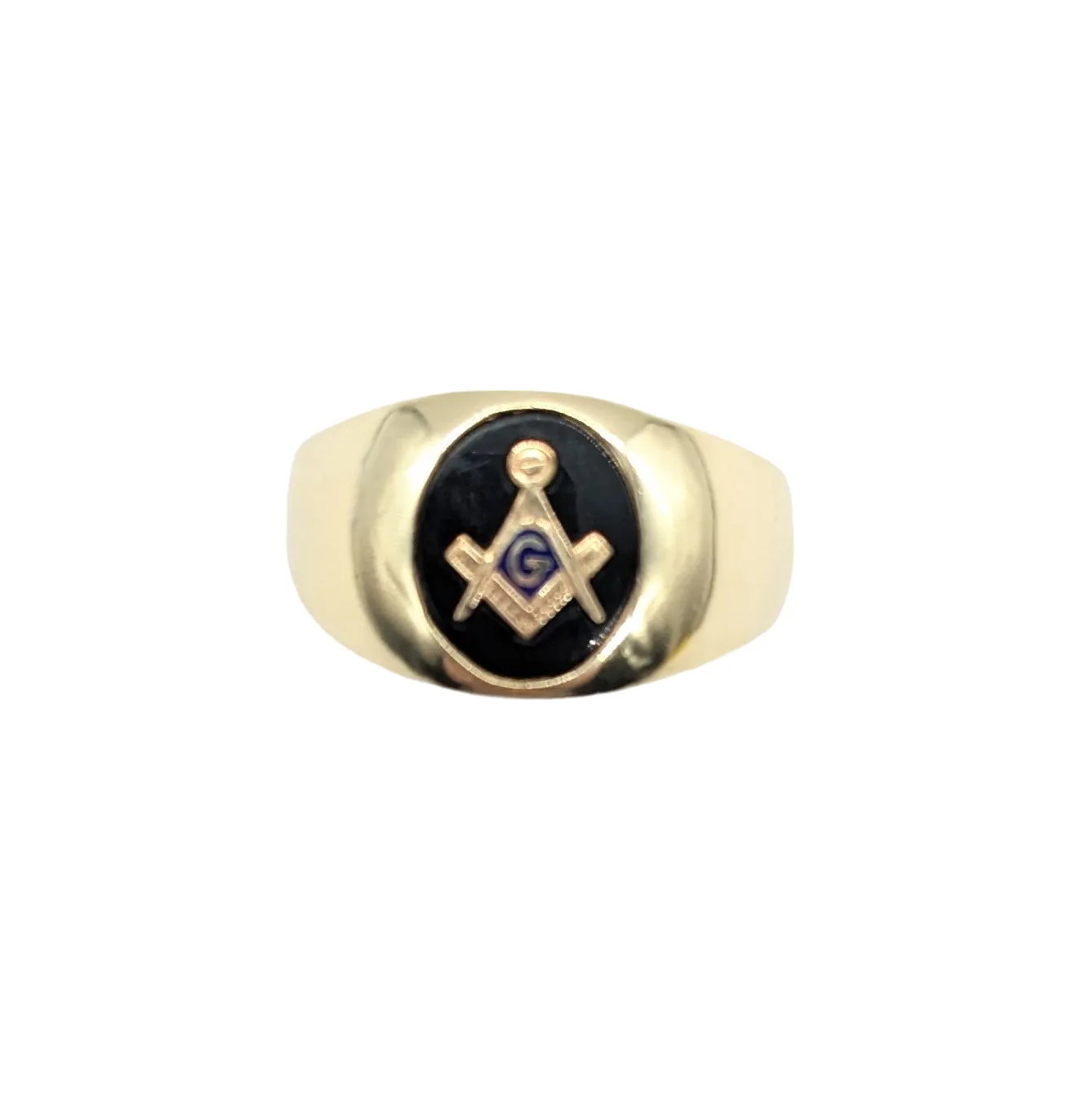 Men's Black Masonic Ring