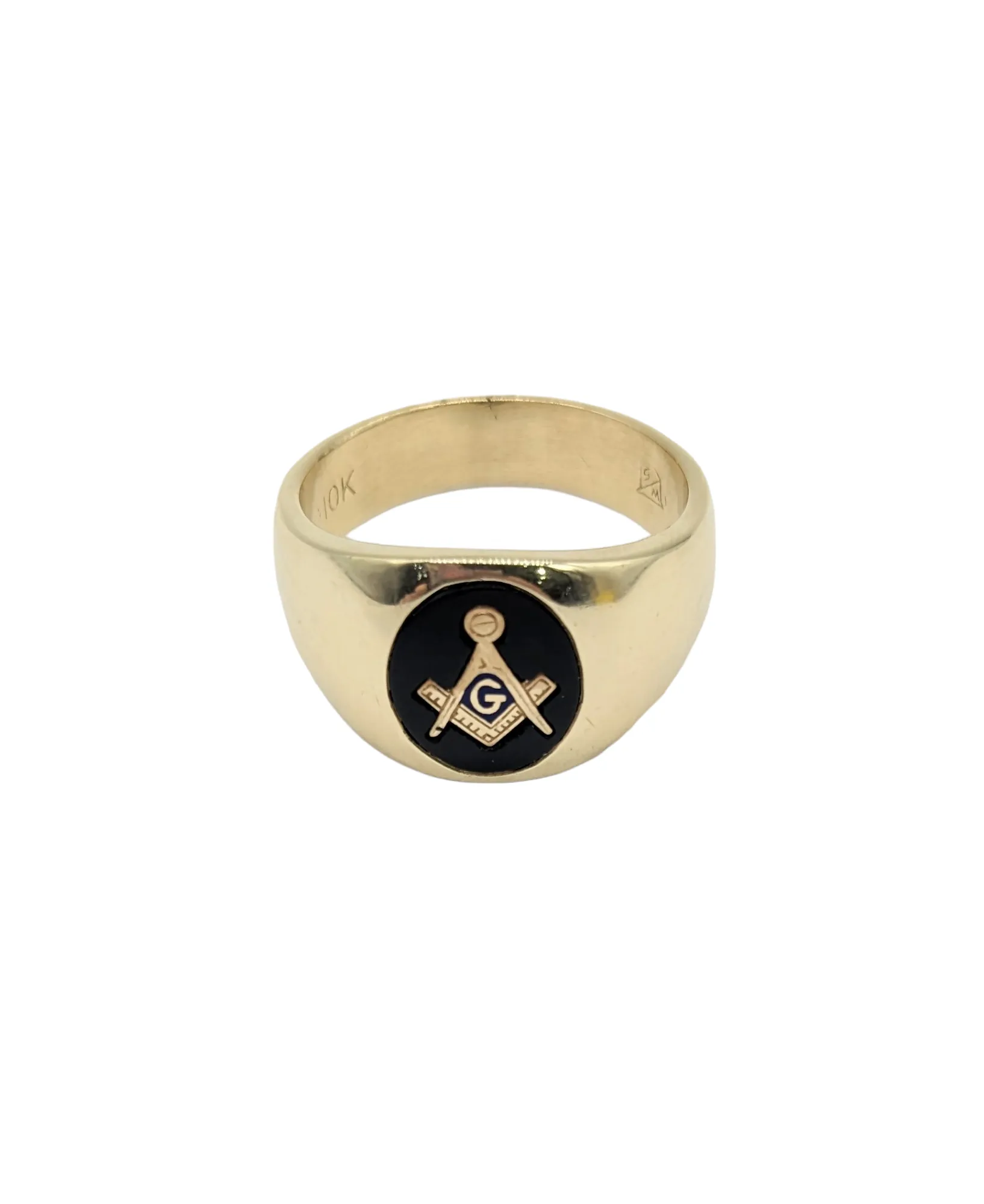 Men's Black Masonic Ring