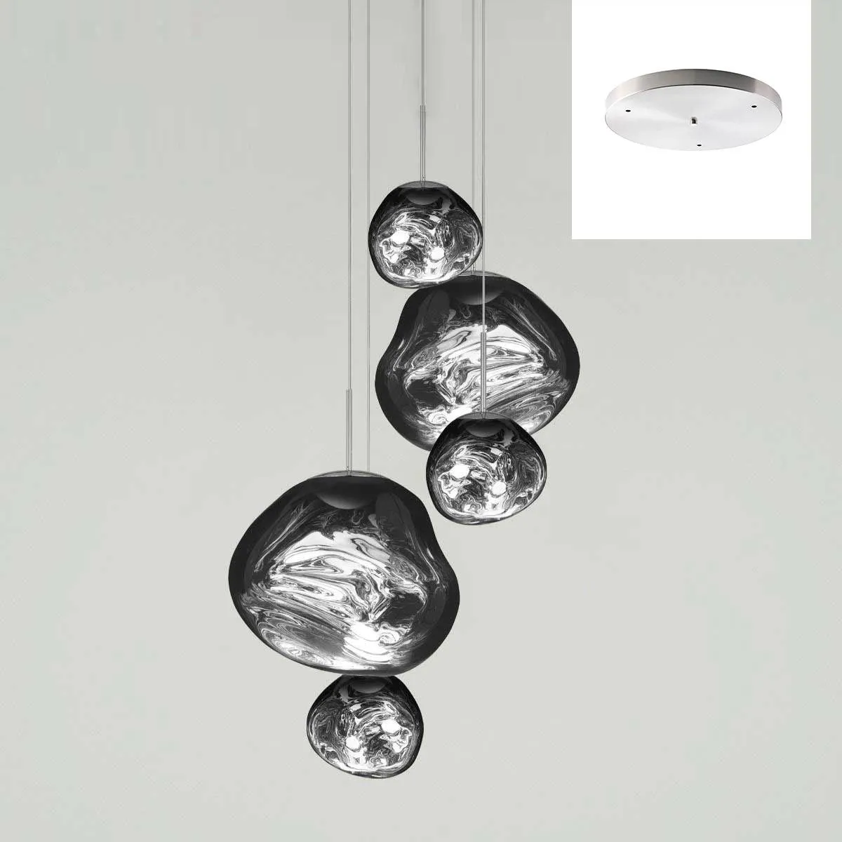 Multi Lava Round Pendant Lamp