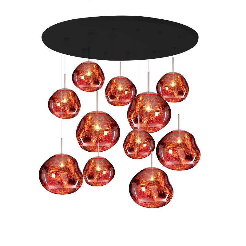 Multi Lava Round Pendant Lamp