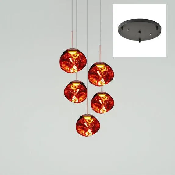 Multi Lava Round Pendant Lamp