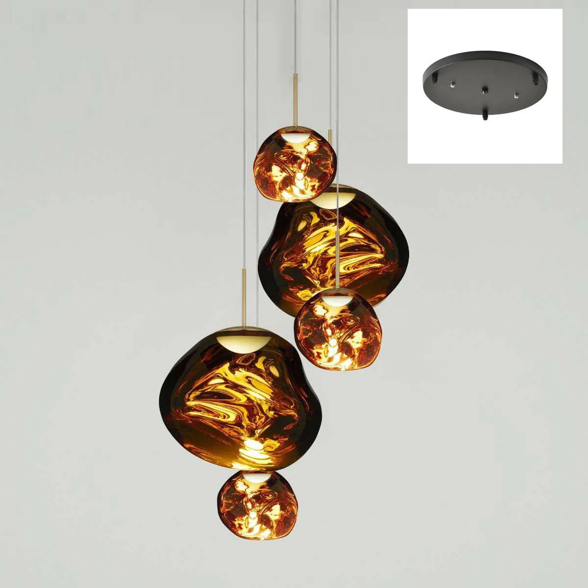 Multi Lava Round Pendant Lamp