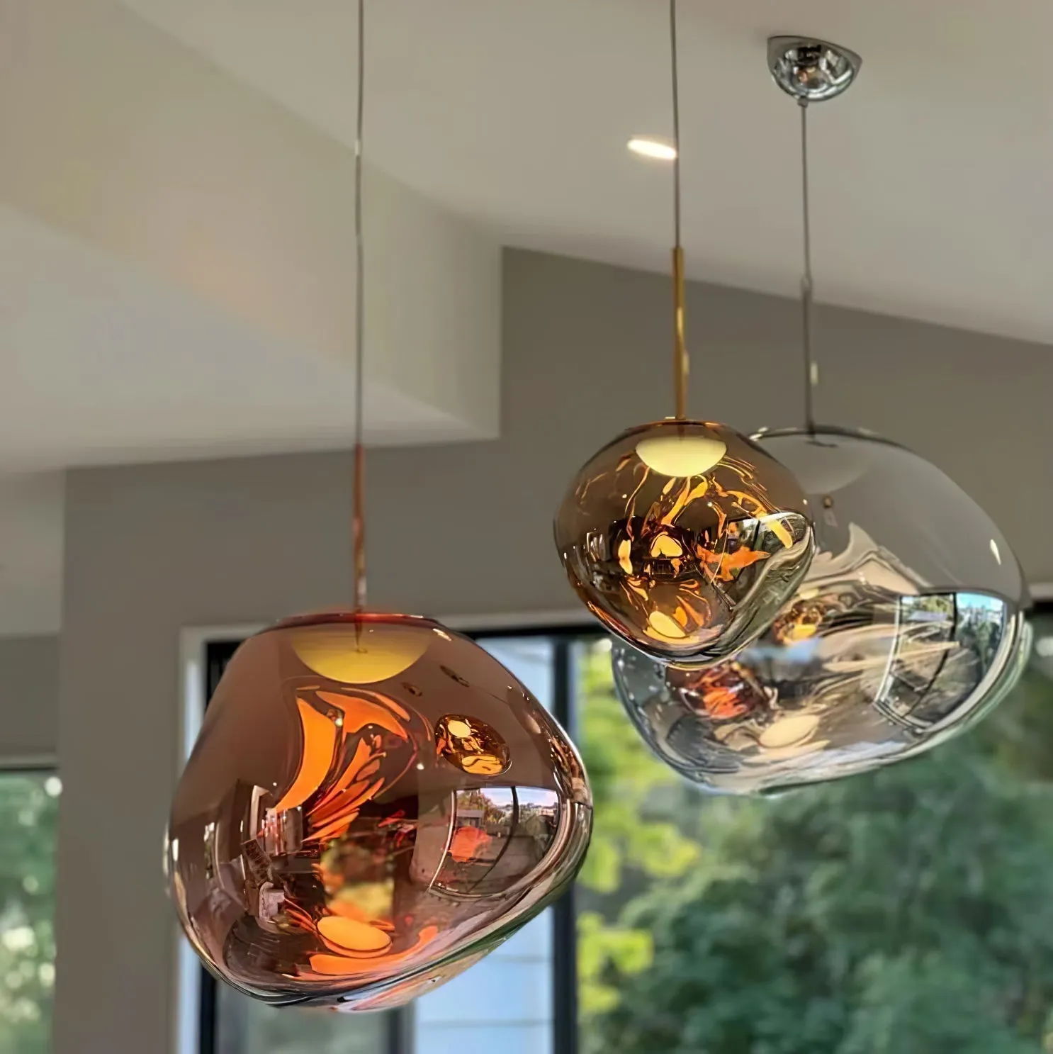 Multi Lava Round Pendant Lamp