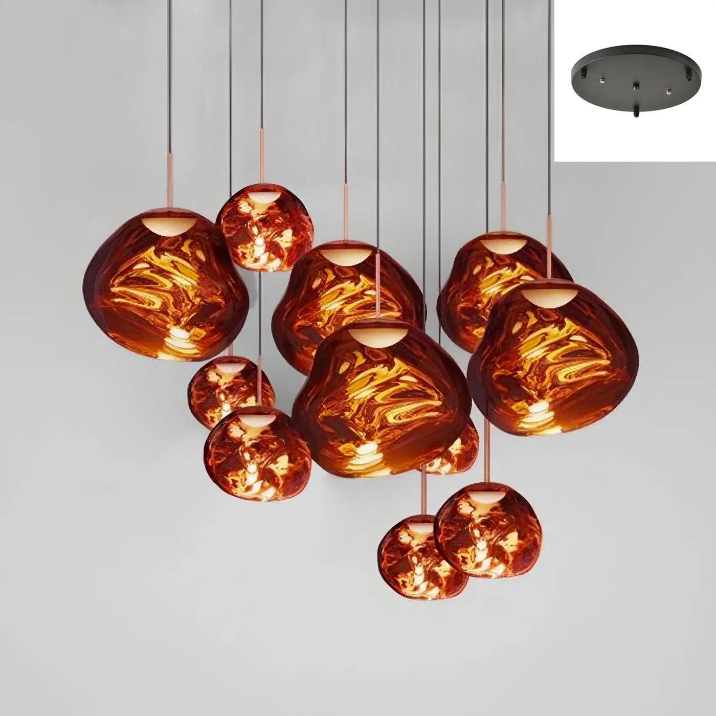 Multi Lava Round Pendant Lamp