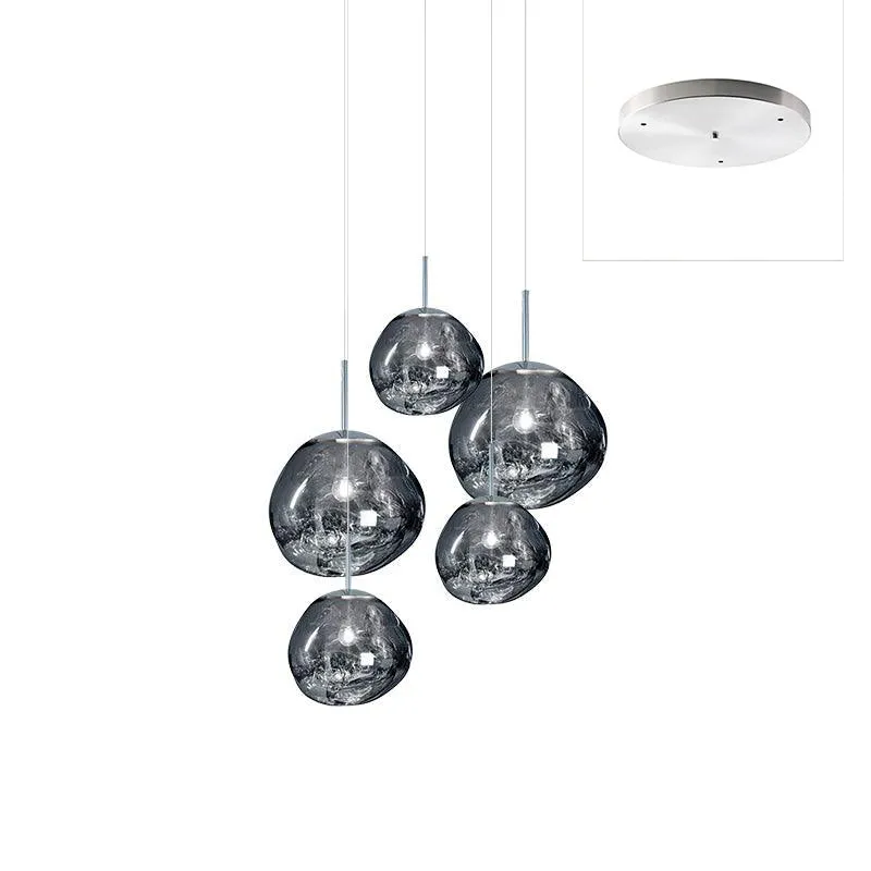 Multi Lava Round Pendant Lamp