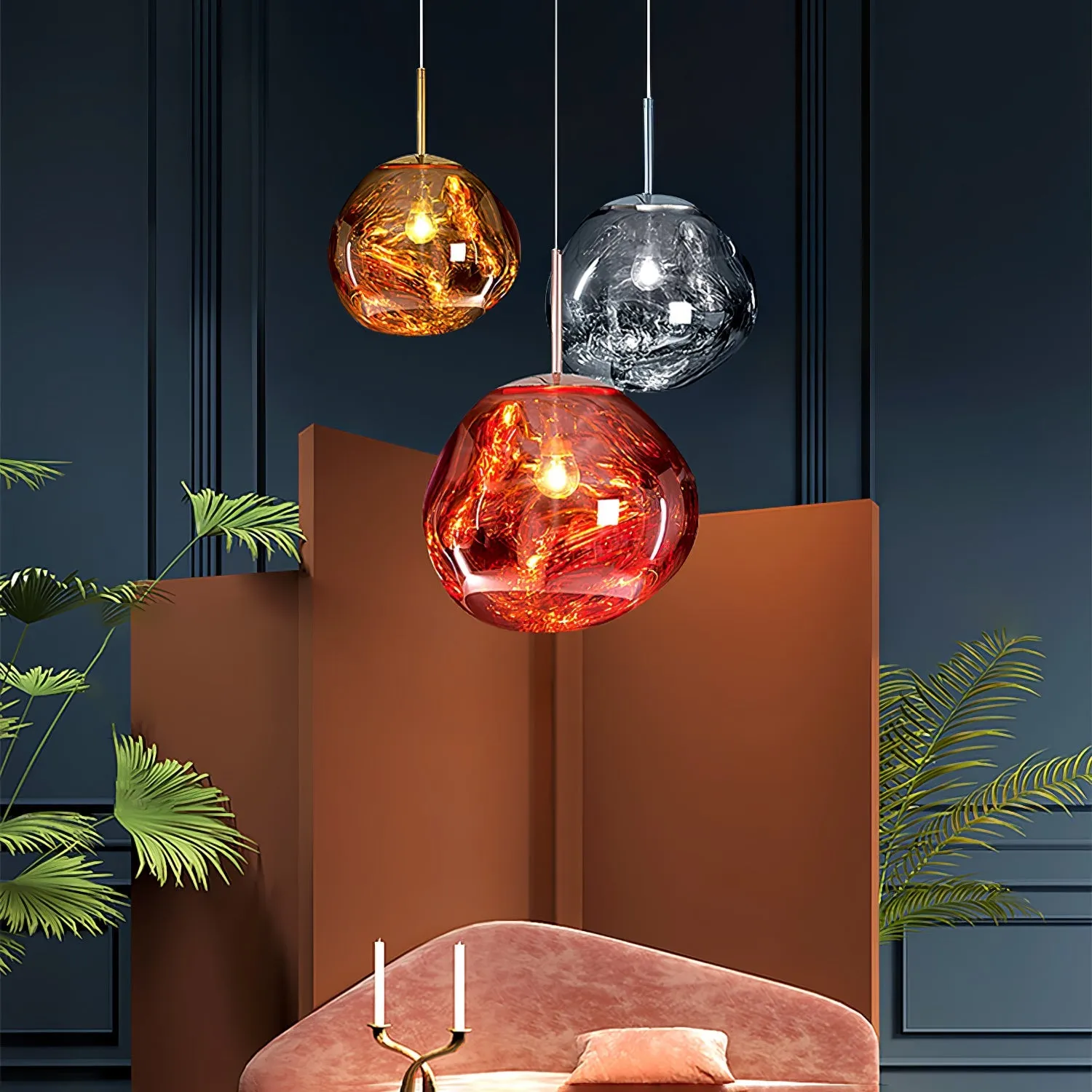 Multi Lava Round Pendant Lamp