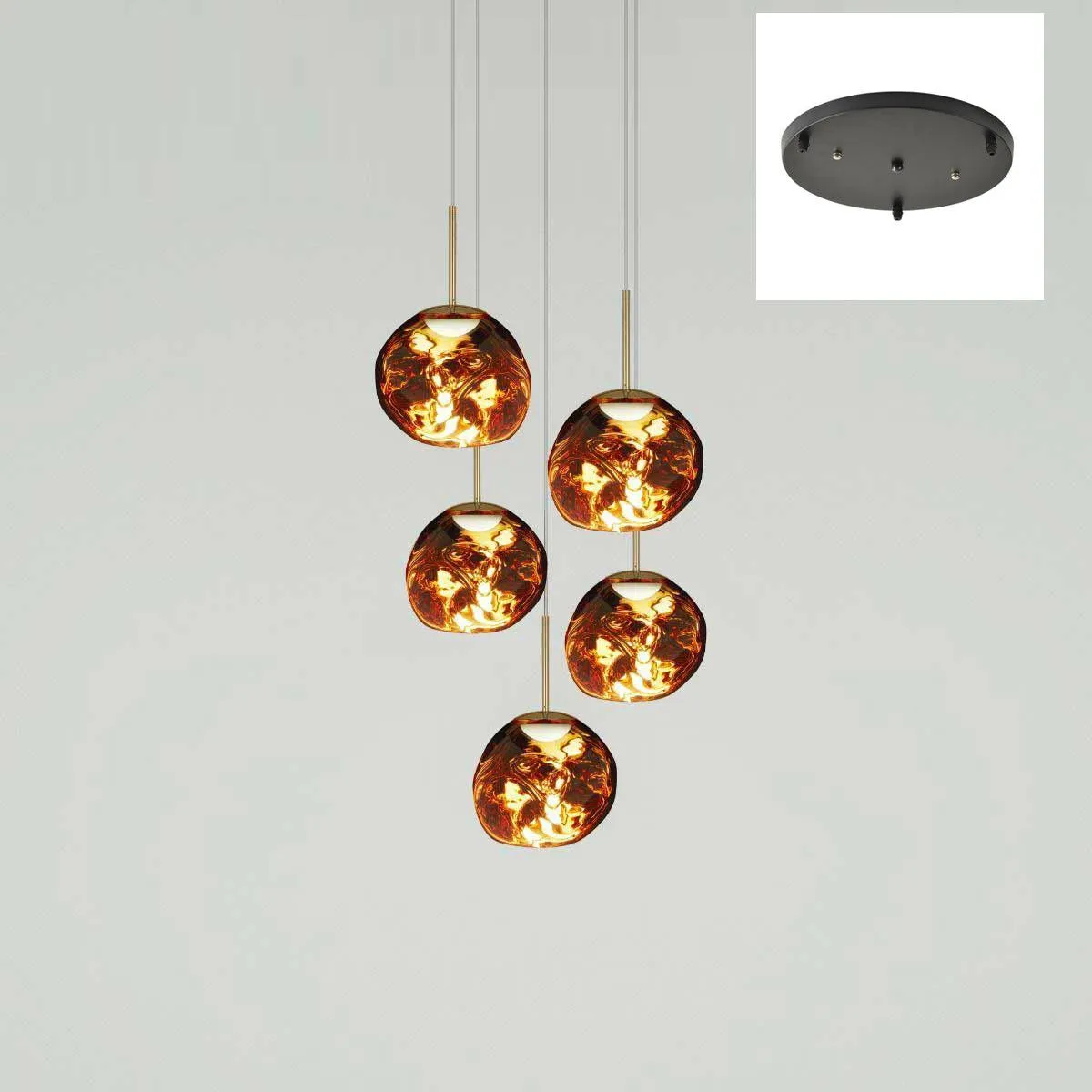 Multi Lava Round Pendant Lamp