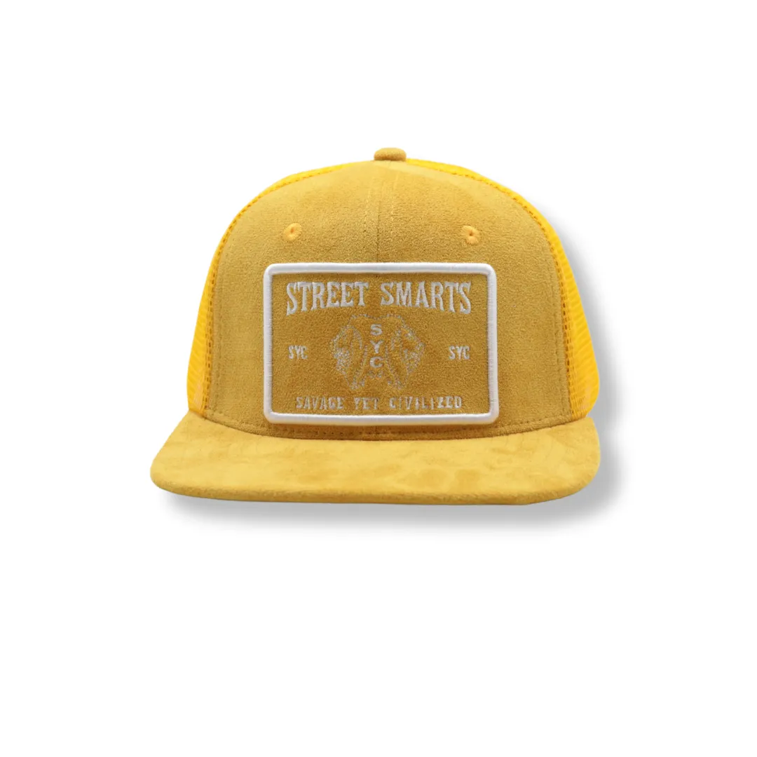 Mustard Suede Hat - Trucker Hat