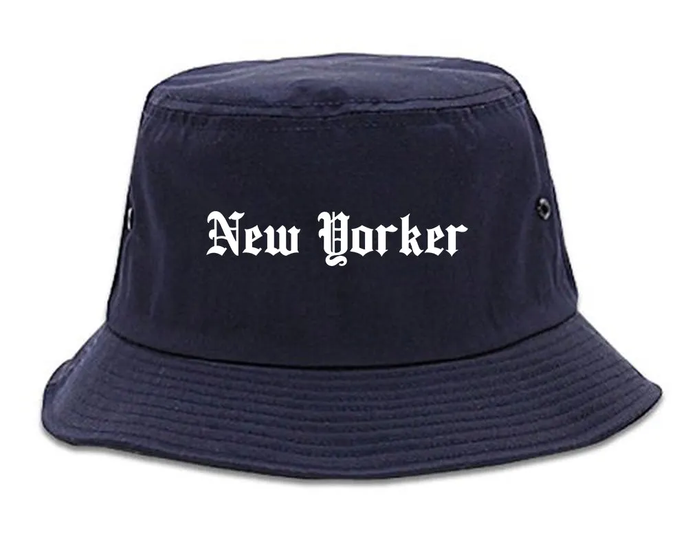 New Yorker Old English Mens Bucket Hat