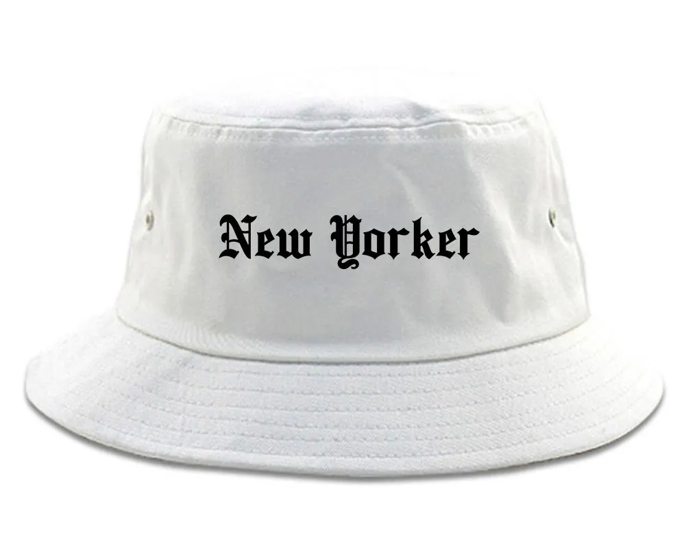 New Yorker Old English Mens Bucket Hat