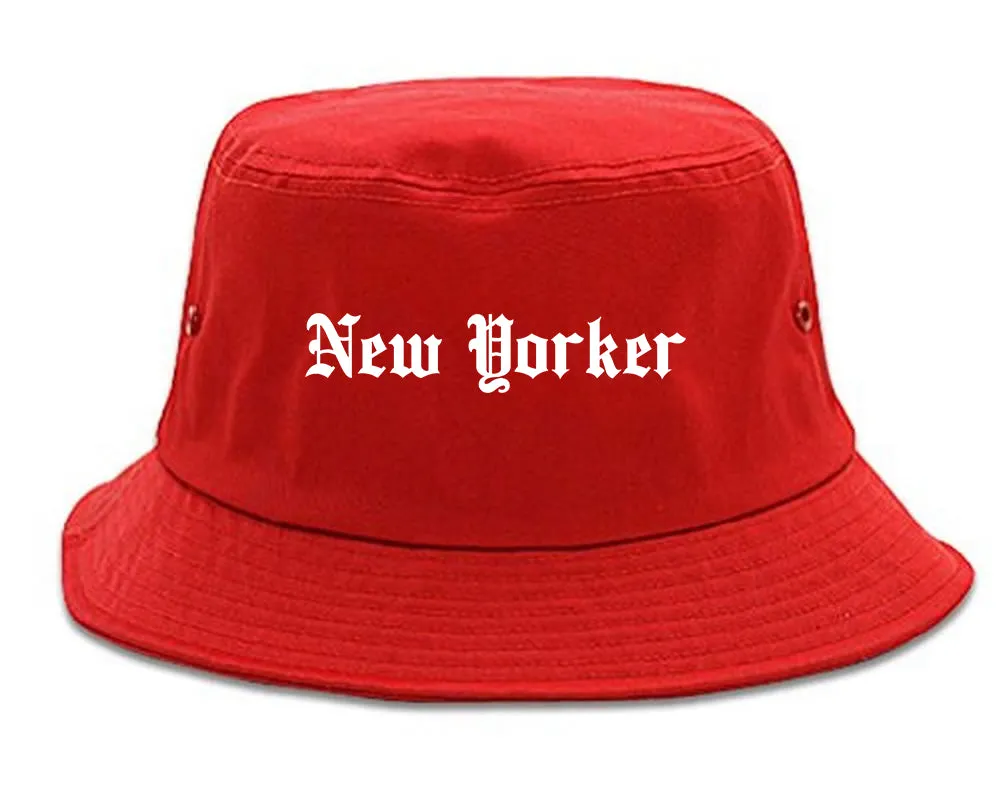 New Yorker Old English Mens Bucket Hat