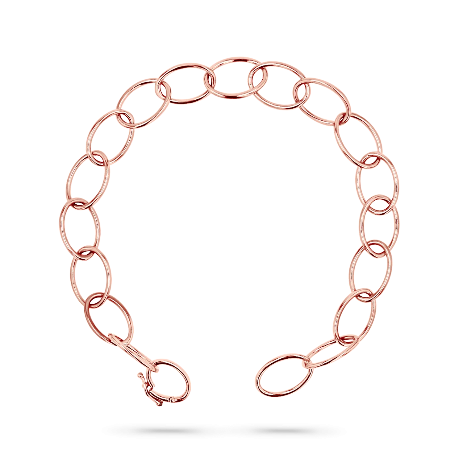 Oval Link Charm Bracelet