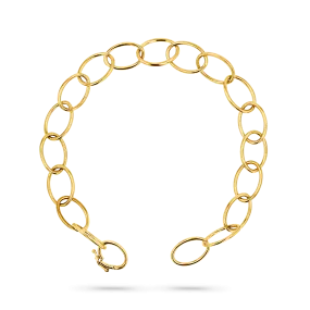 Oval Link Charm Bracelet