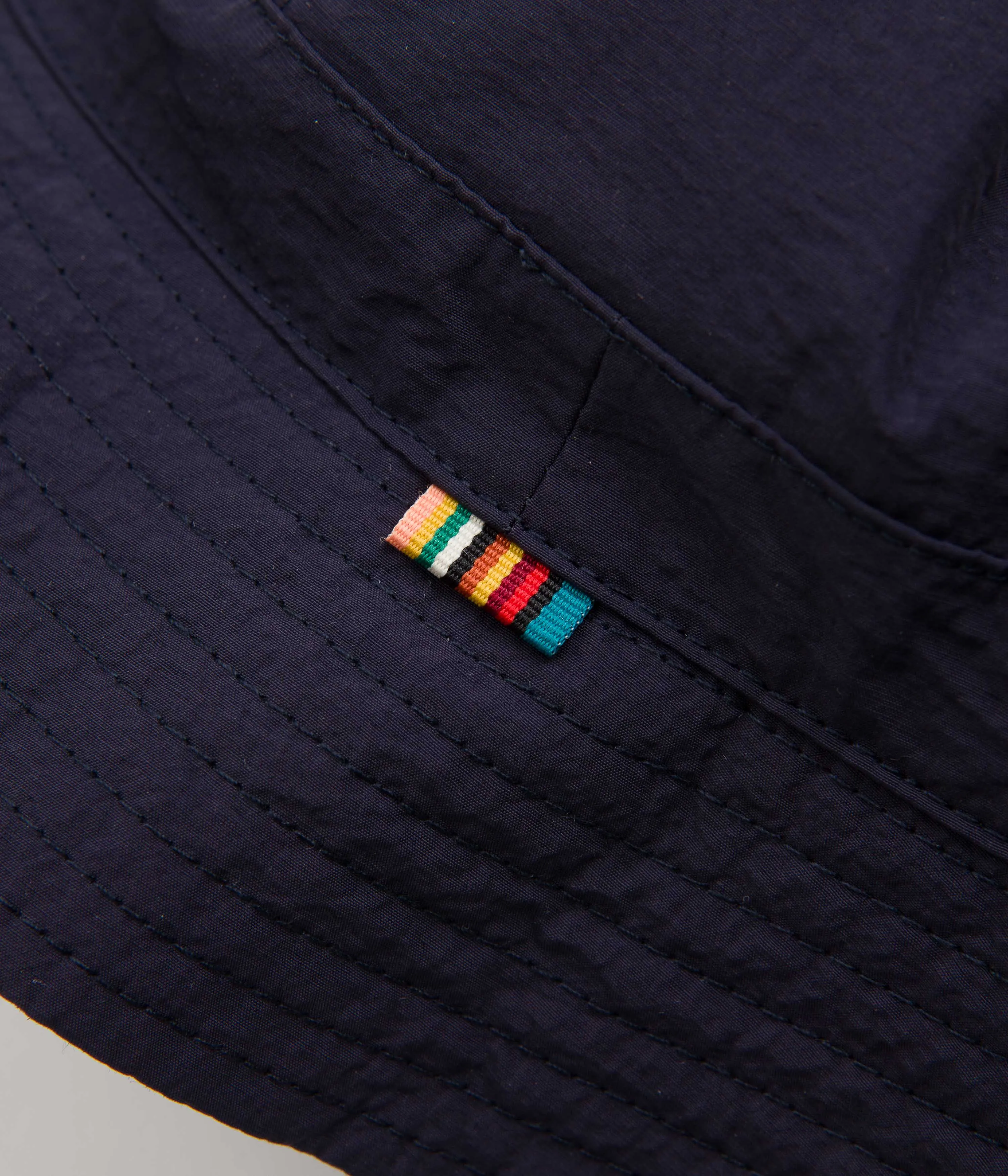 Pop Trading Company x Paul Smith Reversible Bucket Hat - Navy