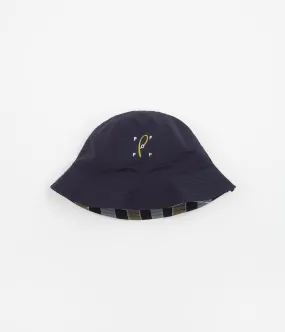 Pop Trading Company x Paul Smith Reversible Bucket Hat - Navy