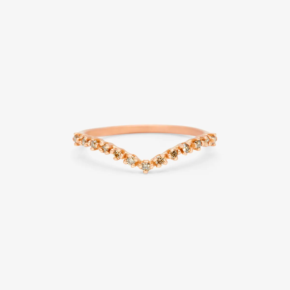 R11802BR | Brown Diamond Diadem Ring