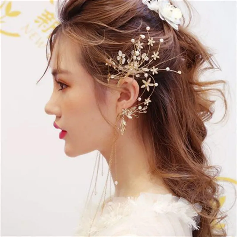 Radiant Floral Earring Headdress