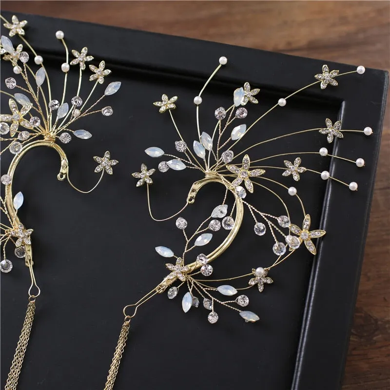 Radiant Floral Earring Headdress