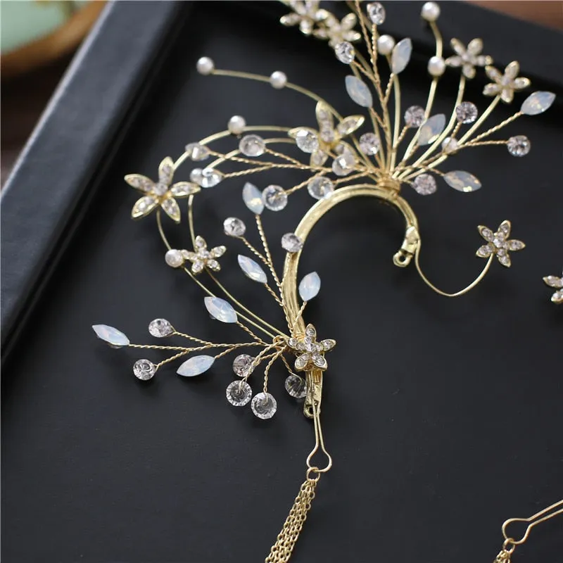 Radiant Floral Earring Headdress