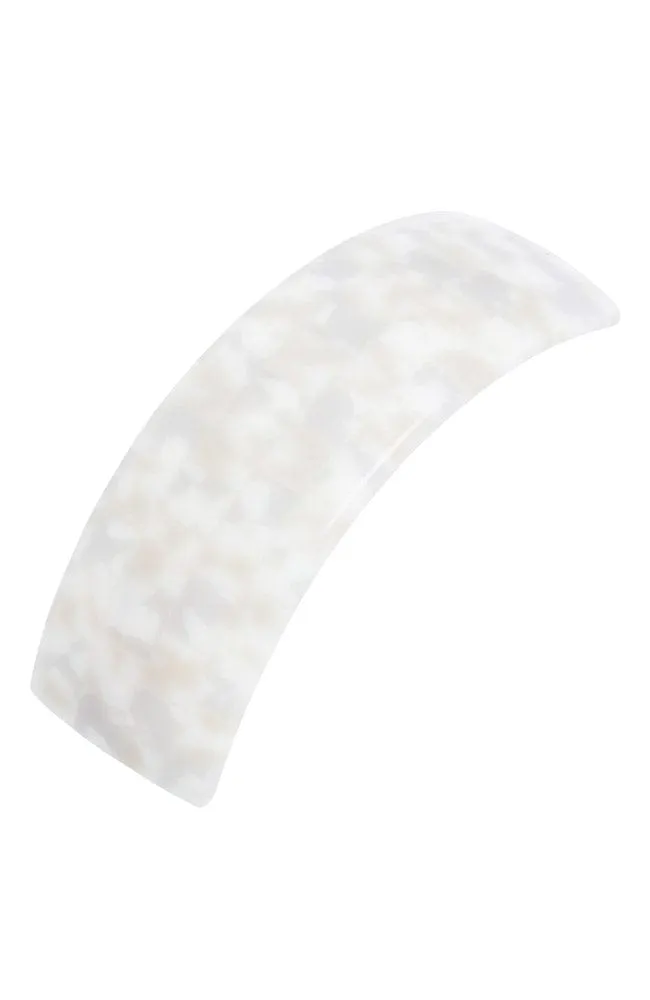 Rectangle Volume Barrette - Coconut Milk