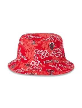 Reyn Spooner Texas Tech All Over Floral Canvas Bucket Hat