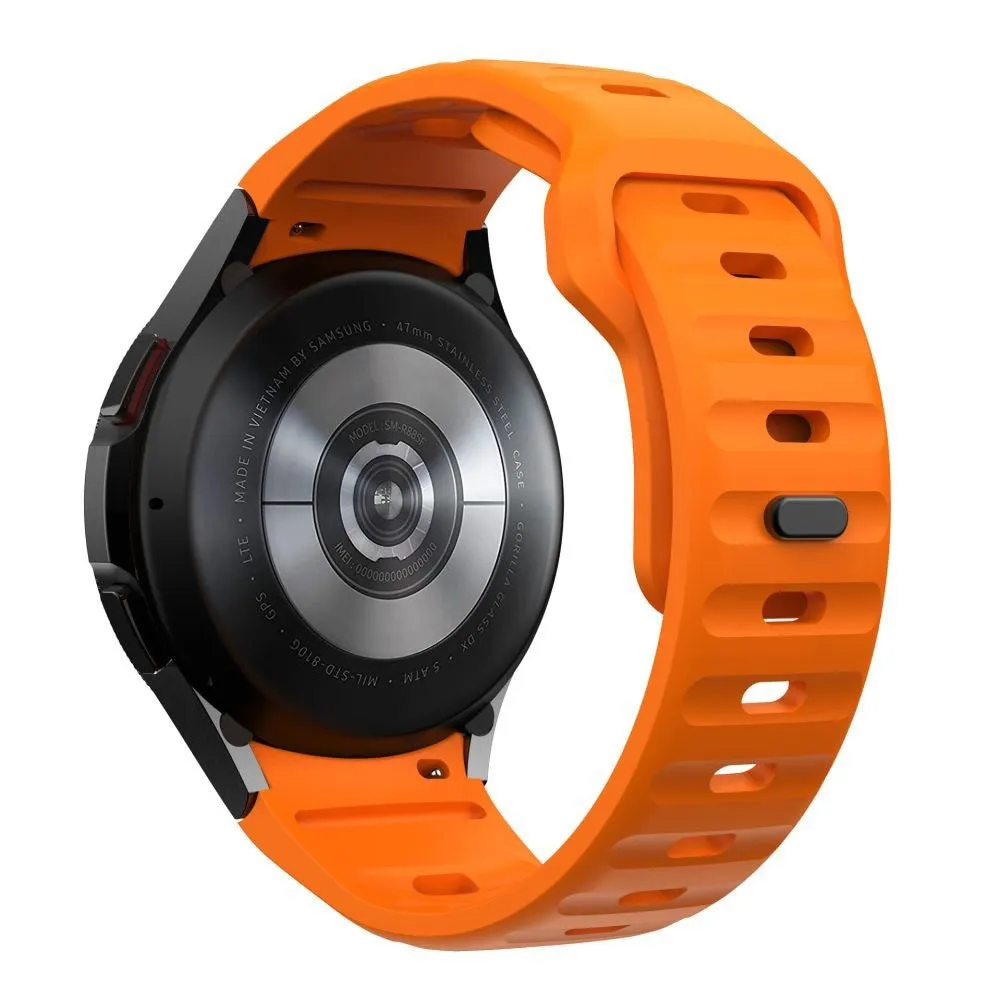 Samsung Galaxy Watch 4 / 5 / 6 / 7 / FE Tech-Protect Silicone Line Urrem - Orange