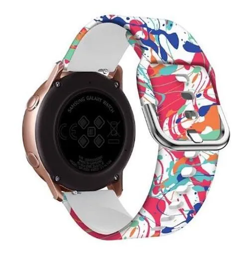 Silicone Pattern Watch Straps compatible with the Huawei Honor Magic Watch 2