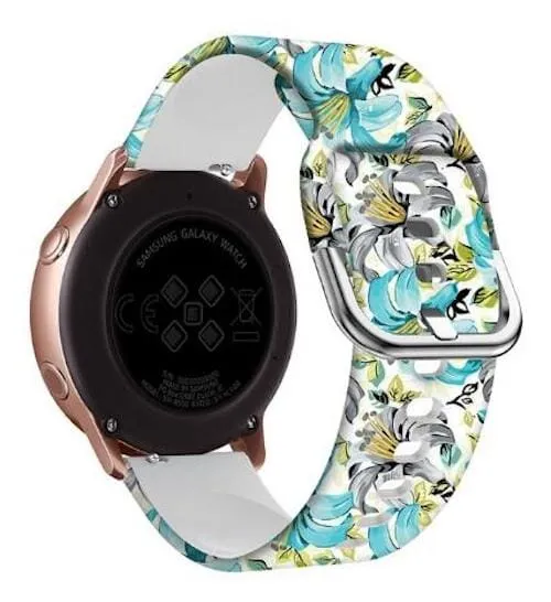 Silicone Pattern Watch Straps compatible with the Huawei Honor Magic Watch 2