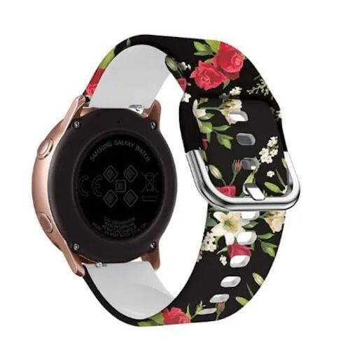 Silicone Pattern Watch Straps compatible with the Huawei Honor Magic Watch 2