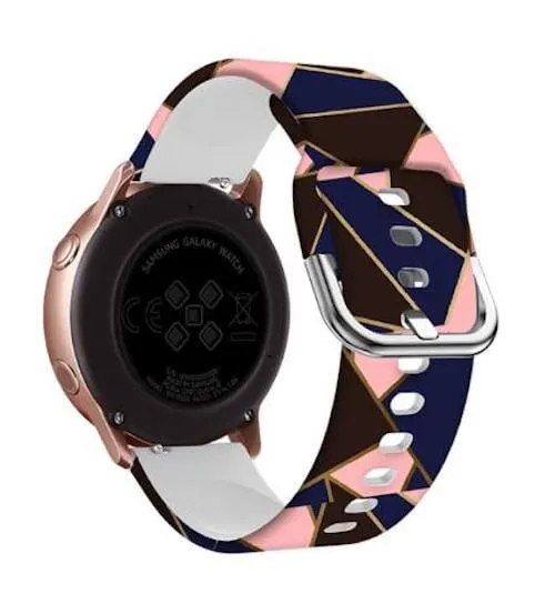 Silicone Pattern Watch Straps compatible with the Huawei Honor Magic Watch 2