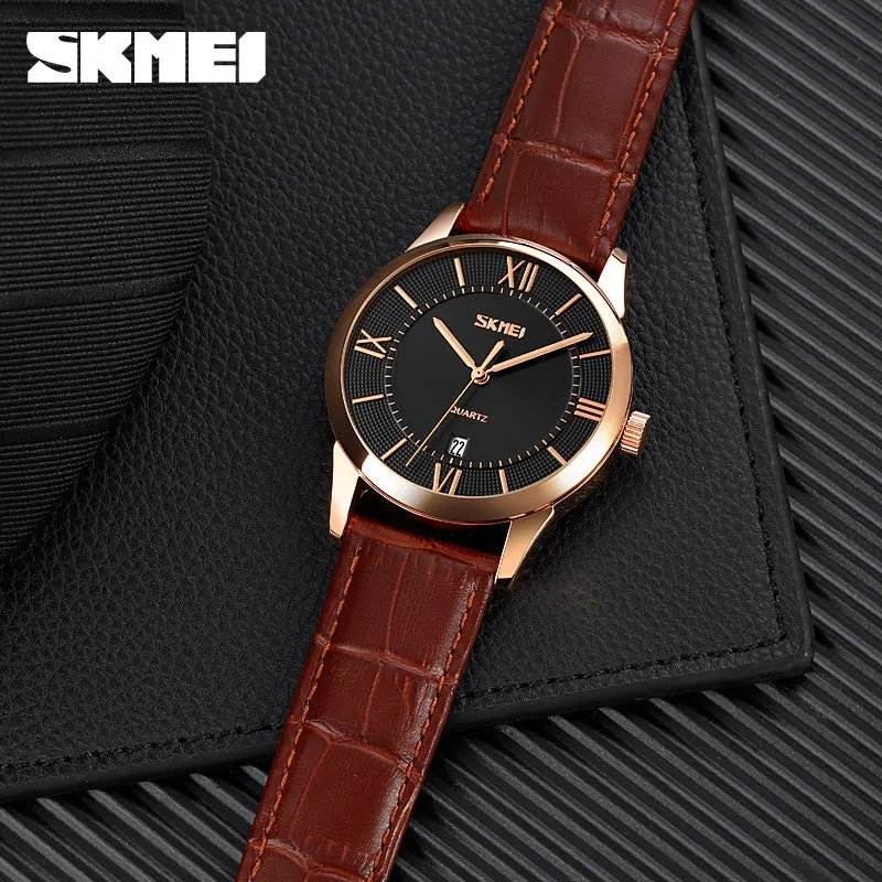 SKMEI 9261 Simple Dress Watches for Men w/ 3Bar Water Resistance