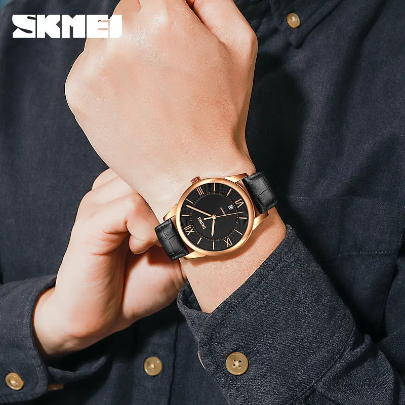 SKMEI 9261 Simple Dress Watches for Men w/ 3Bar Water Resistance