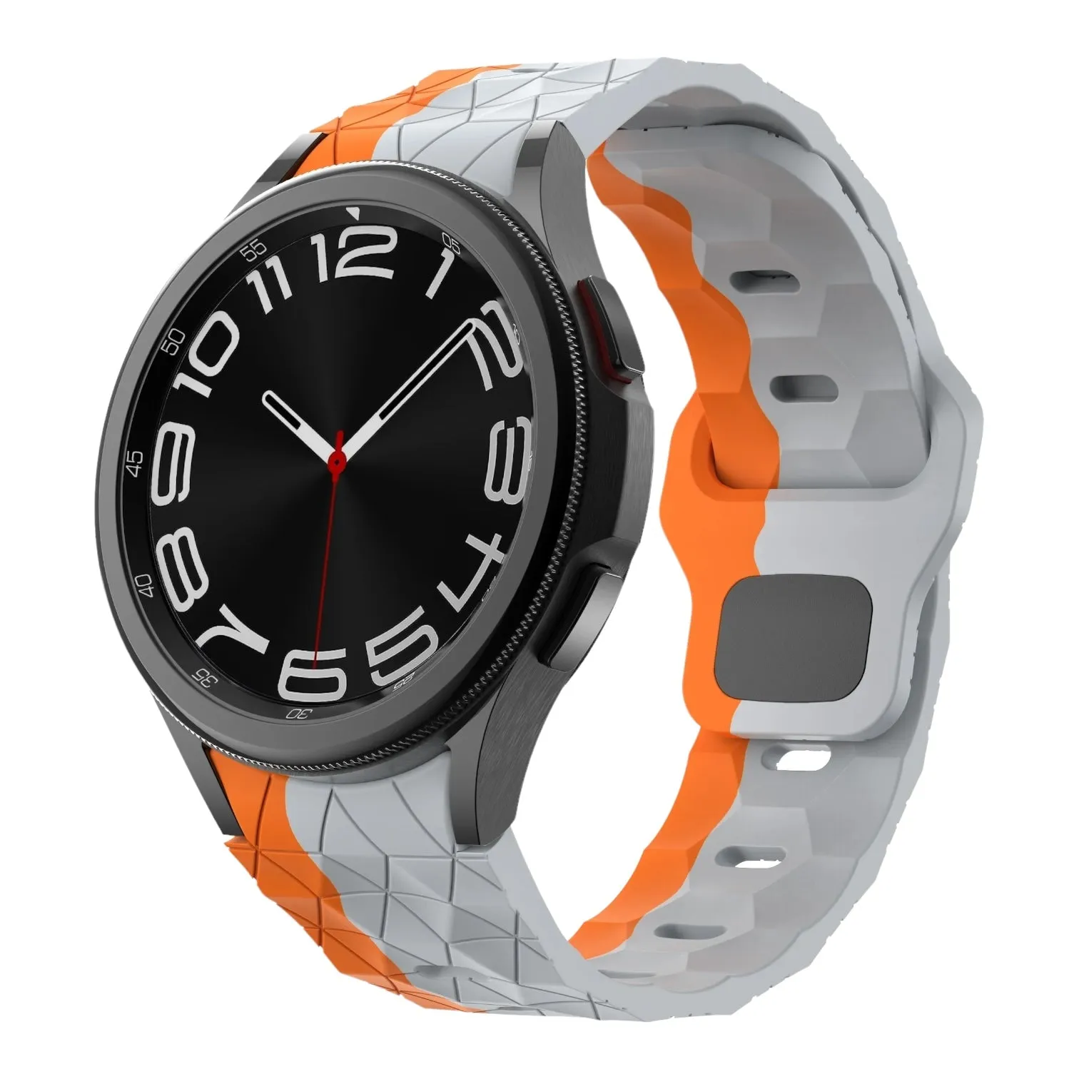 TheHorse 20mm Range compatible Silicone Football Pattern Watch Straps