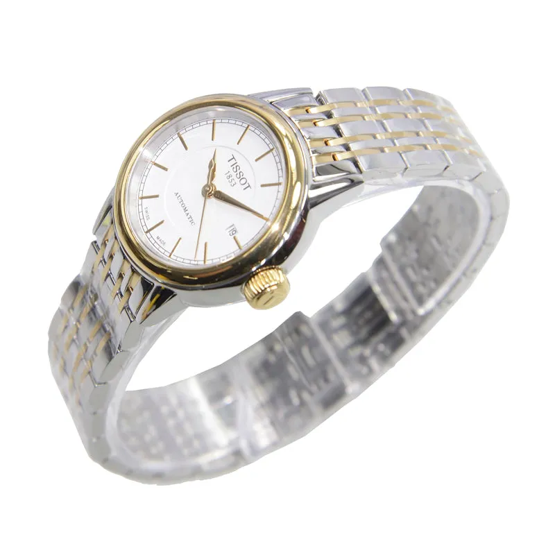 Tissot T0852072201100 Carson Automatic White Dial Ladies Watch