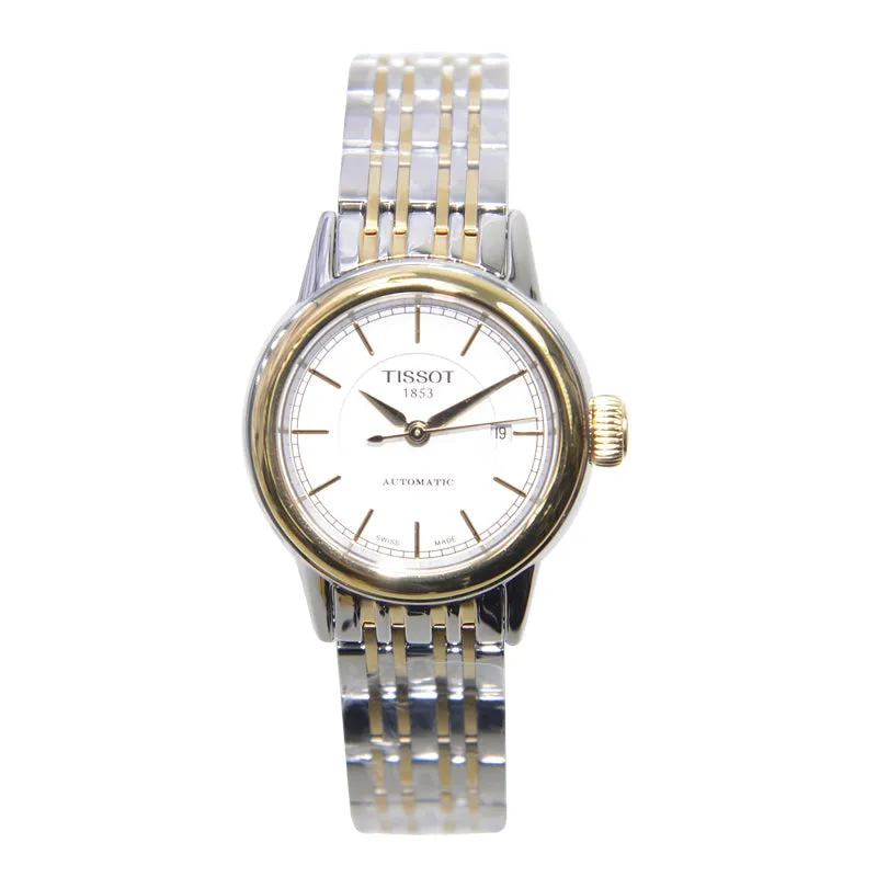 Tissot T0852072201100 Carson Automatic White Dial Ladies Watch