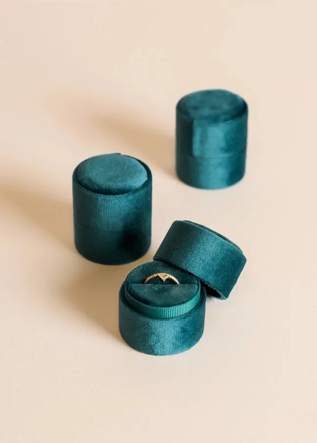 Velvet Ring Box - Multiple Colors   Shapes